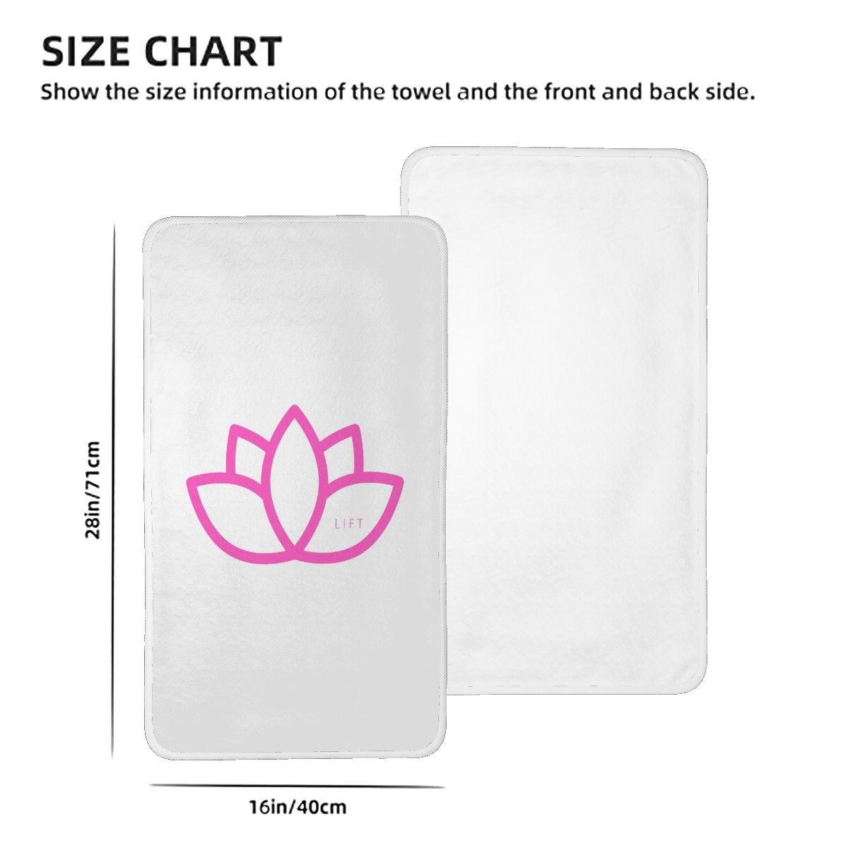 THE DAILY LIFT Lotus Fleece Towels 28"x16"